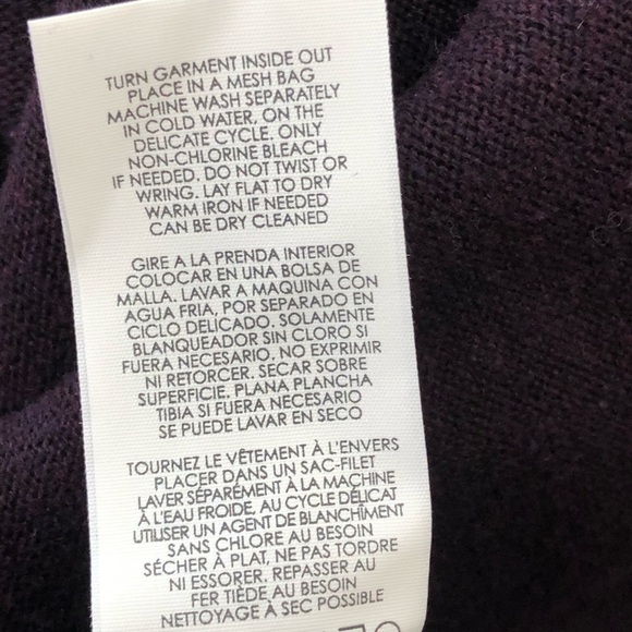 CAbi Plum Drape Front Cardigan - Picture 6 of 8